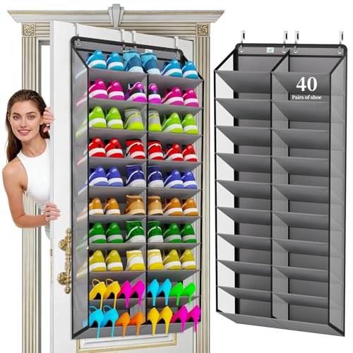 Heavy-Duty Over-the-Door 30-Pair Shoe Organizer