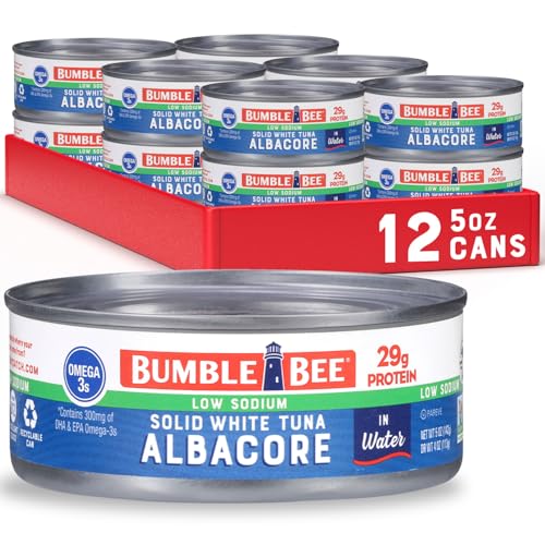 12 Pack Bumble Bee Low Sodium Albacore Tuna Cans