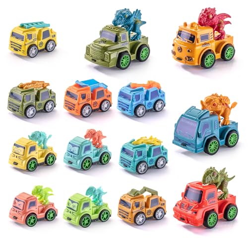 14 Pack Mini Pull Back Cars Toy Set