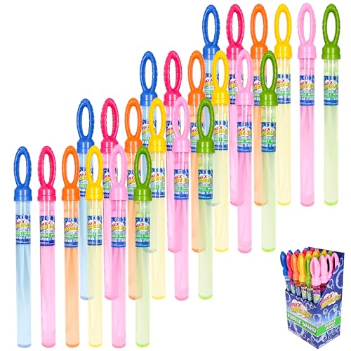 24 Pack Bubble Wands Party Favors for Kids