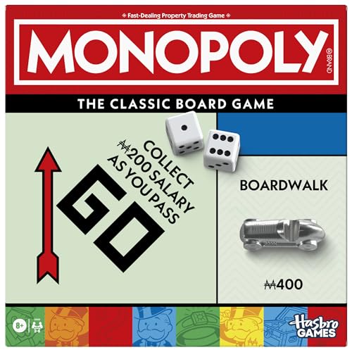 Monopoly Classic Board Game for Families and Kids