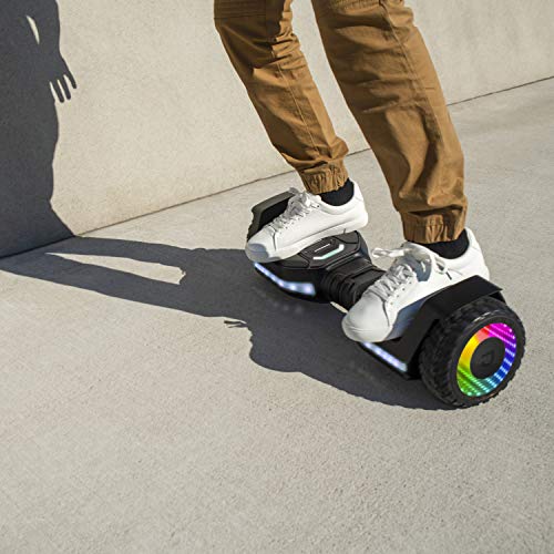 Jetson Flash Self Balancing Hoverboard, Built In Bluetooth Speaker, All Terrain Tires, Reach Speeds Up To 10 MPH, Range Of Up To 12 Miles, Ages 13+, Black, JFLASH-BB