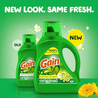 107 Loads Gain Liquid Laundry Detergent with Febreze