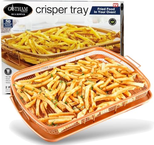 GOTHAM STEEL Air Fryer Tray Set for Oven, Large