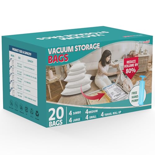 20 Pack Vacuum Storage Bags Space Saver Set