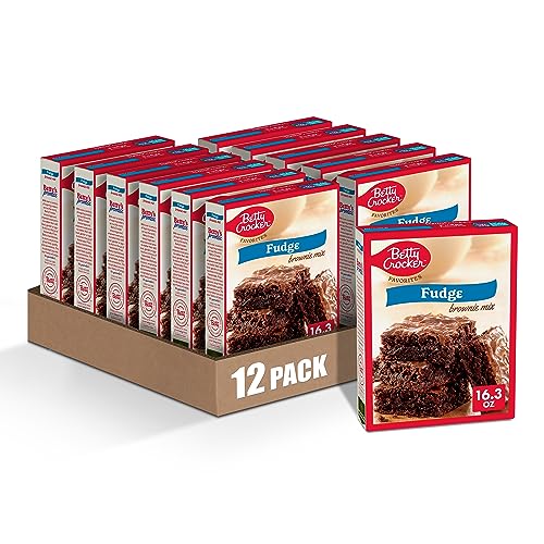 12 Pack Betty Crocker Fudge Brownie Mix 16.3oz