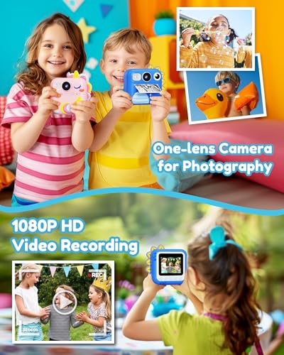 KOKODI Kids Instant Print Camera for Ages 3-12