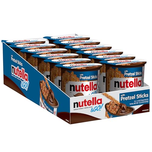 12 Pack Nutella & Go Hazelnut Spread Snack Cups (OU-D)