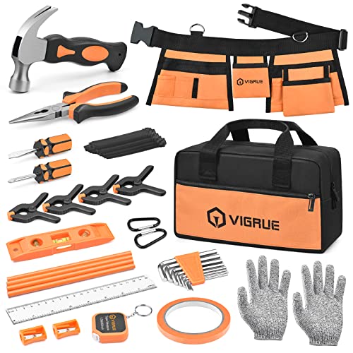 Kids Real Tool Set with Belt and Bag