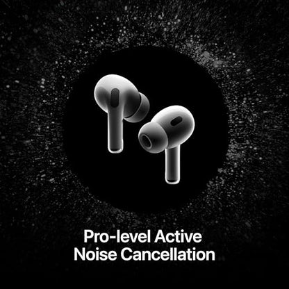 Apple AirPods Pro 2 Wireless Earbuds, Bluetooth Headphones, Active Noise Cancellation, Hearing Aid Feature, Transparency, Personalized Spatial Audio, High-Fidelity Sound, H2 Chip, USB-C Charging