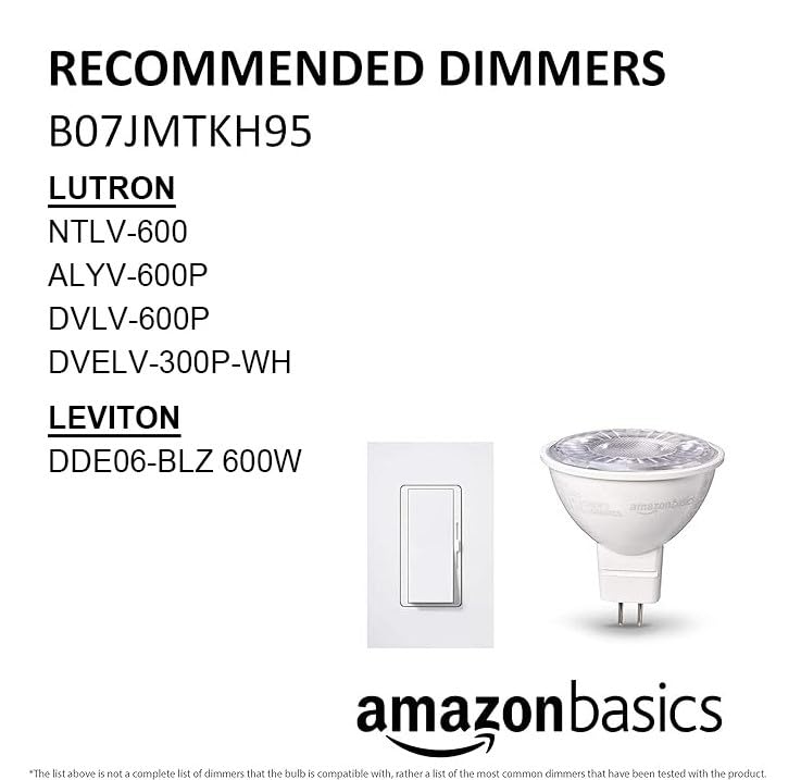 6-Pack Amazon Basics MR16 LED Light Bulbs