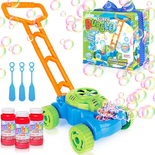 Bubble Lawn Mower Toy for Toddlers and Kids