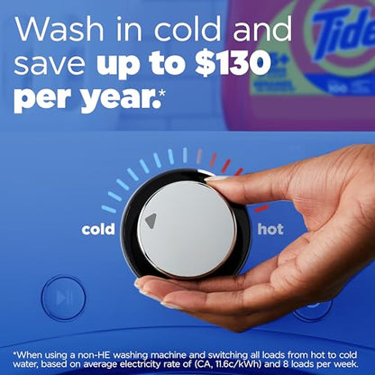 Tide Laundry Detergent Liquid, Original Scent, HE Compatible, 100 Loads, 132 fl oz Laundry Soap (Packaging May Vary)