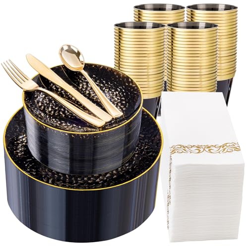350 Piece Disposable Plastic Dinnerware Party Set
