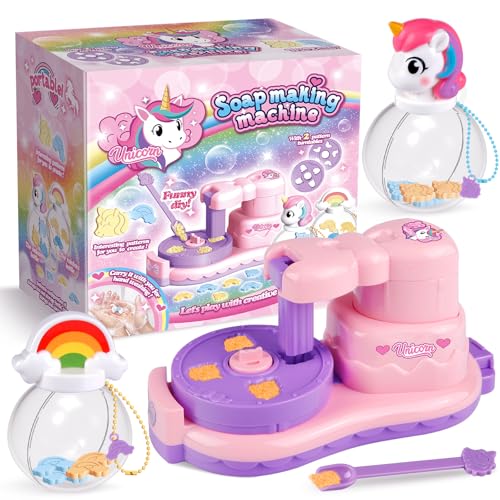 Unicorn Rainbow Soap Making Kit for Kids, DIY Set
