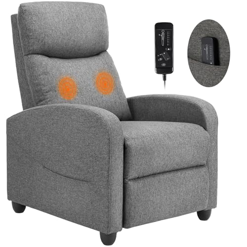 Sweetcrispy Adjustable Massage Recliner Chair with Lumbar Support