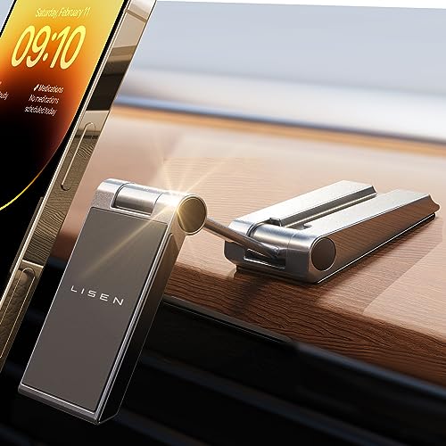 Magnetic Car Phone Holder Foldable Dashboard Mount 360°