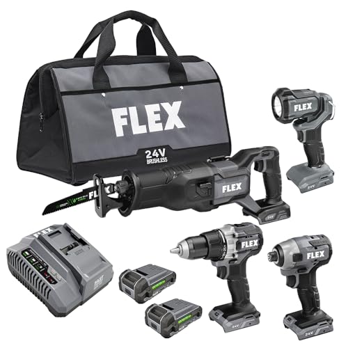 4-Tool Cordless Combo Kit with Fast Charger