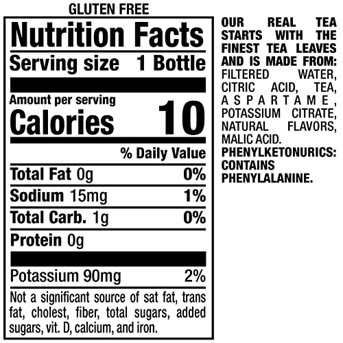 Snapple Zero Sugar Peach Tea, 16 fl oz recycled plastic bottle (Pack of 12)