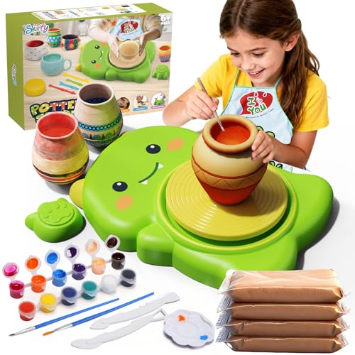 Skirfy Mini Electric Pottery Wheel Kit for Kids