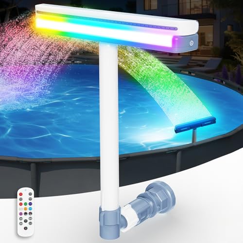 Adjustable Pool Fountain with Lights and Remote Control