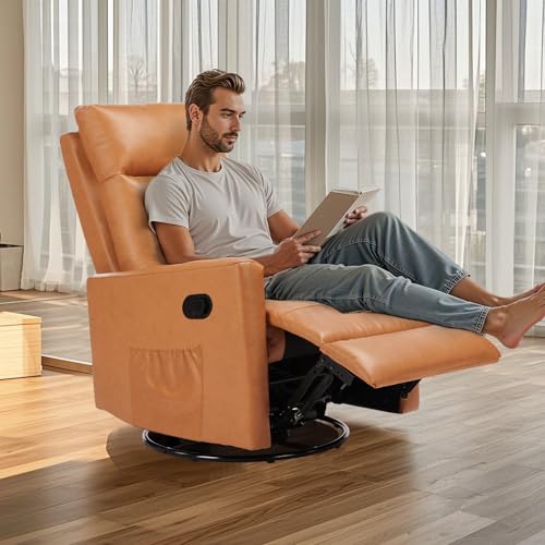 Sweetcrispy 360 Swivel Rocker Recliner Chair