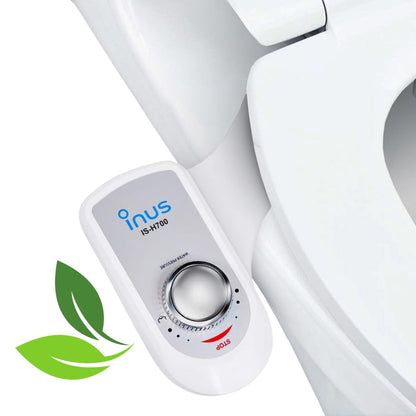 INUS Ultra-Slim Bidet Attachment, Adjustable Non-Electric Nozzle (Posterior/Feminine Wash) Fresh Cold Water Sprayer Bidets, Bidet Attachment for Toilet with Stainless Steel Inlet H700