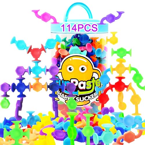 114 Piece Suction Cup Bath Sensory Toys Set