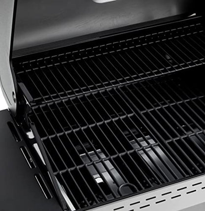 Amazon Basics Freestanding Gas Grill with Side Burner, 4 Burner (52,000 BTU), Black