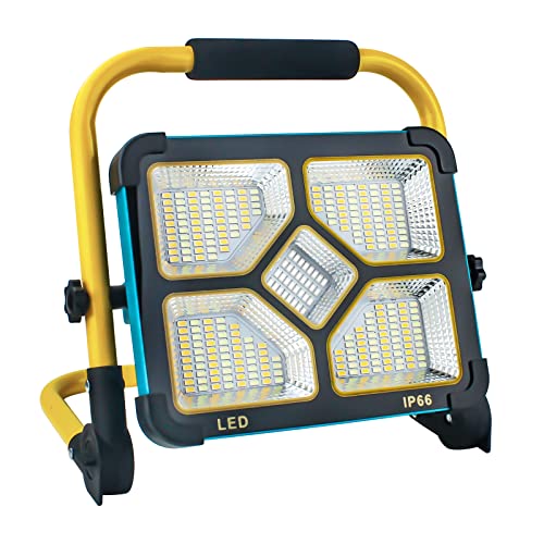 Rechargeable LED Work Light, Portable, Solar, 10500mAh