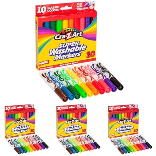 Cra-Z-Art Super Washable Markers, Pack of 40