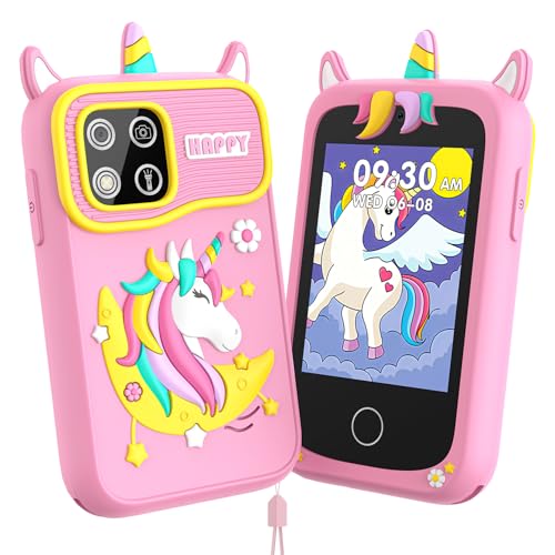 Kids Touchscreen Learning Phone Toy with Dual Camera