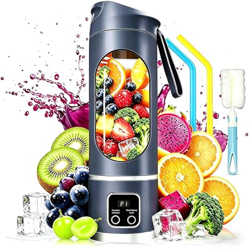 18oz USB-C Rechargeable Portable Blender with 12 Blades