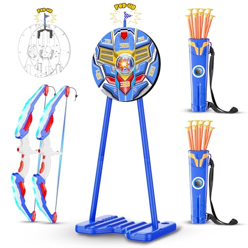 Light Up Kids Bow and Arrow Toy Set