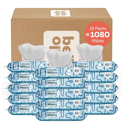 1080 Count Hello Bello Unscented Baby Wipes
