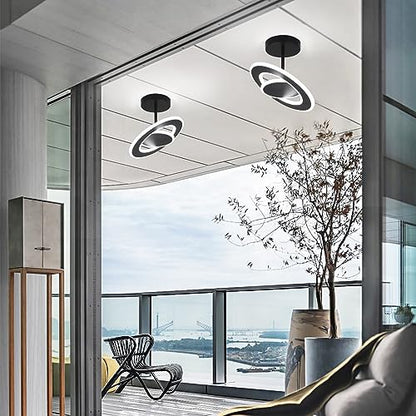 EIDEARAY Modern LED Ceiling Light Acrylic Hallway Light 30W Cool White Multi-Directional Ceiling Lamp Adjustable Flush Mount Ceiling Light Fixtures for Bedroom Kitchen Balcony Corridor Stair Aisle