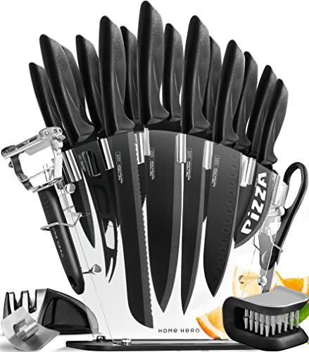 20 Piece Home Hero Kitchen Knife Block Set