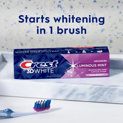 Crest 3D White Mint Whitening Toothpaste 4-Pack