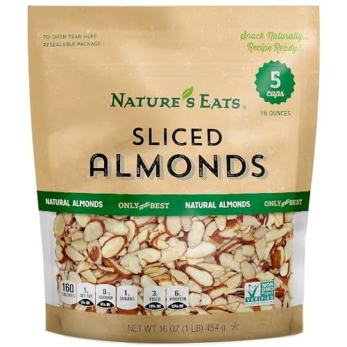 16 oz Sliced Blanched Almonds Non-GMO (Star-K)