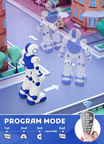 EduCuties Robot Toys for Kids,Programmable Remote Control Smart Walking Dancing Robot Toy with Gesture & Sensing for Age 4 5 6 7 8 9 10 Year Old Boys for Birthday Present