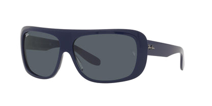 Ray-Ban RB2196 Blair Rectangular Sunglasses, Blue/Blue, 61 mm