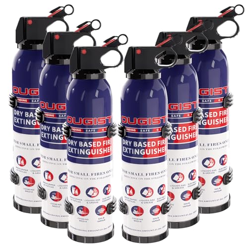6 Pack Compact Home and Car Fire Extinguishers