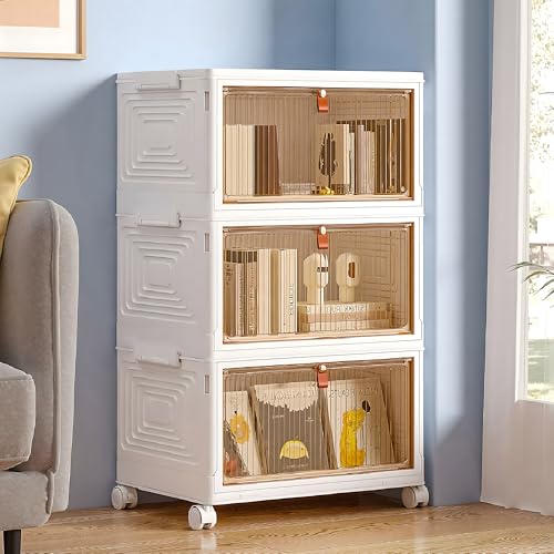 23 QT 3 Tier Stackable Storage Bins with Lids