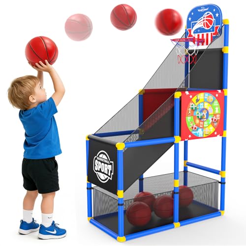 Kids Arcade Basketball Hoop with Dart Board