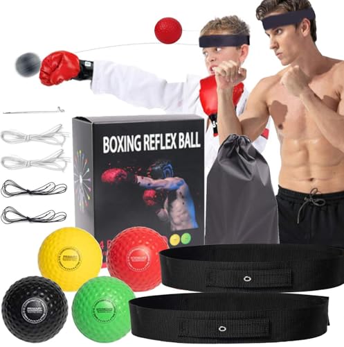 4 Level Boxing Reflex Ball Set for Training