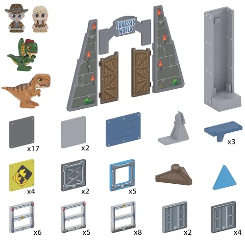 Jurassic World Magnetic Building Set with Figures