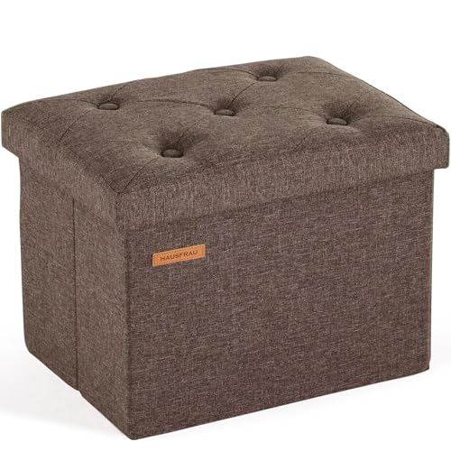 Storage Ottoman Folding Footrest Stool Cube Seat
