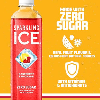UPDATE: DEAD ❗ Sparkling Ice, Raspberry Lemonade Sparkling Water, Zero Sugar Flavored Water, with Vitamins and Antioxidants, Low Calorie Beverage, 17 fl oz Bottles (Pack of 12)