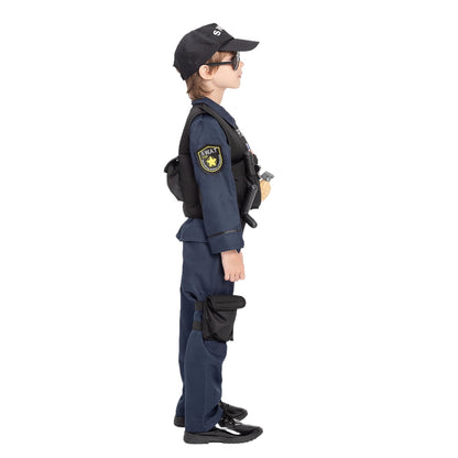 Kids SWAT Police Costume Role Play Set