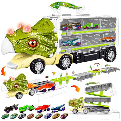 12-in-1 Dinosaur Truck Toy Set for Kids